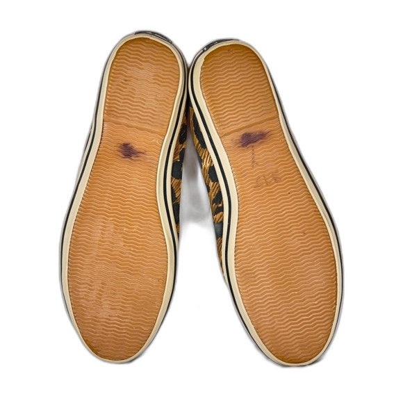 Brighton cheetah print sneaker slip on sliver heart size 8 style spots - Picture 8 of 8